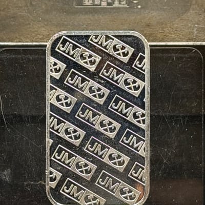JM Johnson Matthey 1oz Bar JM Back ~ A4393597 - additional view