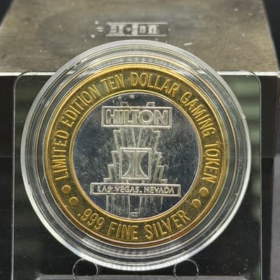 Casino Silver Strike 0.6oz~ Hilton Starlight Exp - additional view