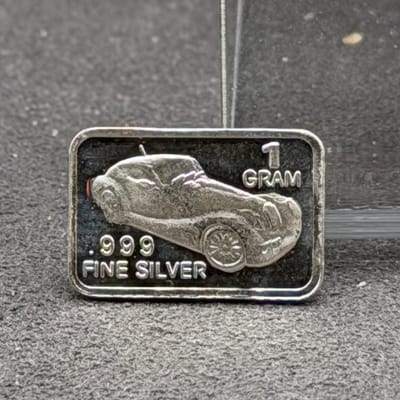 Silver 1 Gram: Vintage Car ~ Box D