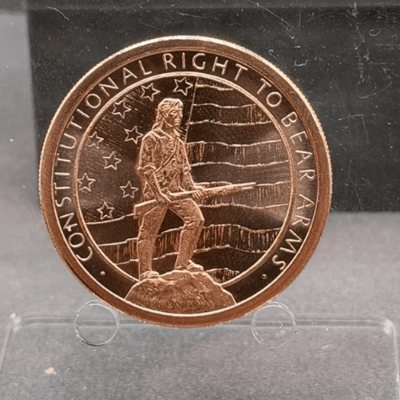 2 x Copper 2nd Amendment Right to bear arms ~ Copper AUCT