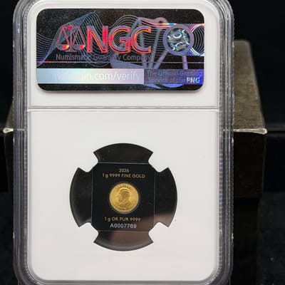 2026 Gold 1g Maple Leaf ~ NGC MS69 - additional view
