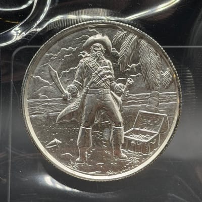 Privateer 2oz Silver Round ~ The Captain