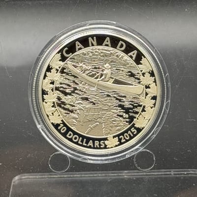 2015 Proof Canada Dollar with OGP 1/2oz Silver