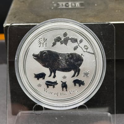 Year of the Pig 2019 Silver 1oz in Capsule