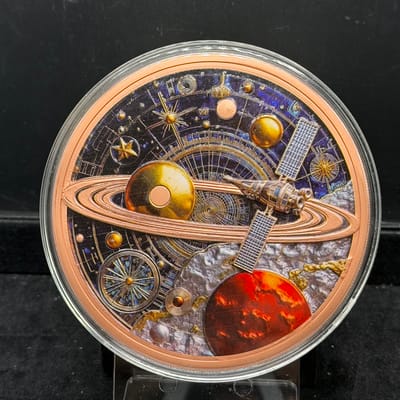 Space Universe Colorized 10oz Copper Round