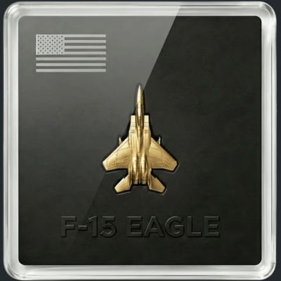 NEW Gold F-15 Eagle 1/20g Super Collectable .999 Fine
