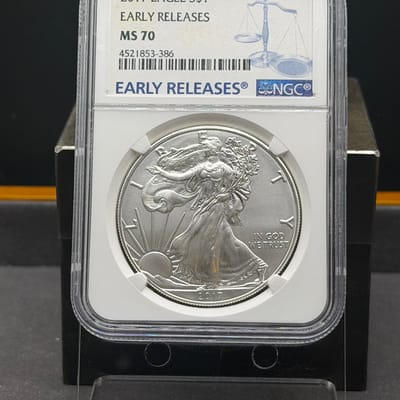 2017 American Silver Eagle 1oz Silver NGC MS70 E R