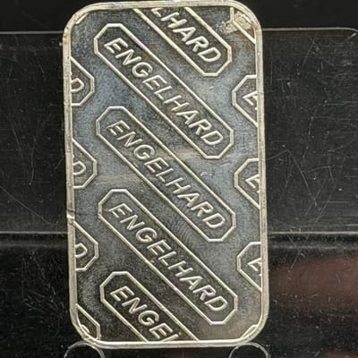Vintage Engelhard 1oz Silver Bar ~ As pictured Bar - additional view