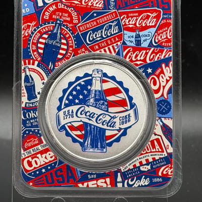 Coca-Cola® 1 oz Silver Colorized Americana (in TEP