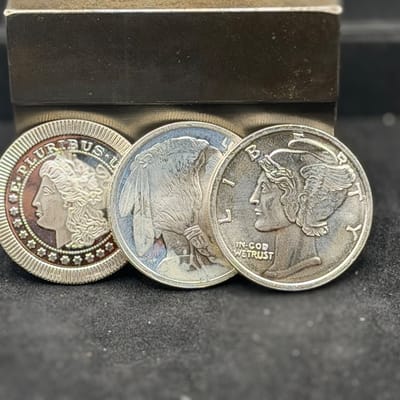 NEAR SPOT Silver 3 x 1oz 999 Rounds