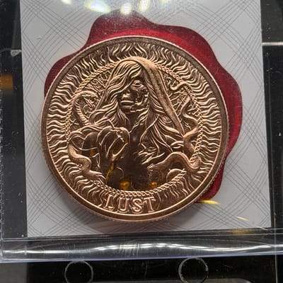 Intaglio Seven Deadly Sins Series .999 fine copper - additional view