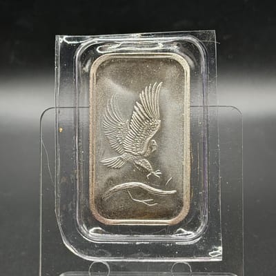 Vintage Silvertowne 1oz Eagle Landing bar
