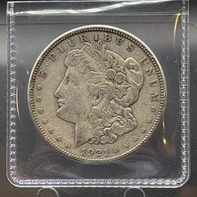 1921 D Morgan Silver Dollar. ~ Box M