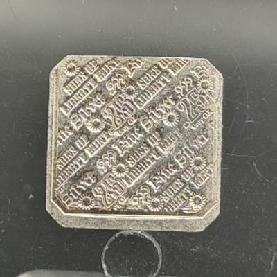 Near Spot 1/4 oz Suns of Liberty Mint 1/4oz Silver Square - additional view