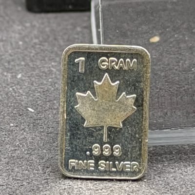 Silver 1 Gram: Maple Leaf ~ Box D