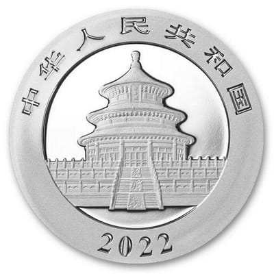2022 10 Yuan Silver Chinese Panda .999 30g BU 30g - additional view