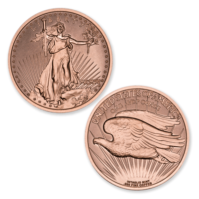 MODERN U.S. COIN TRIBUTES - SAINT-GAUDENS DOUBLE E