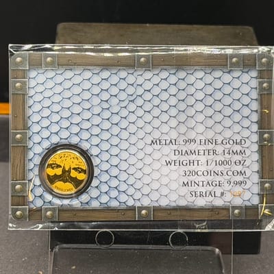 2026 Gold 1/1000 Dragon Carded - additional view