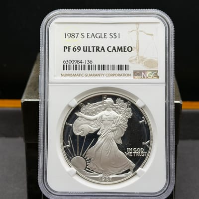 Proof American Silver Eagle 1987 S NGC PF69