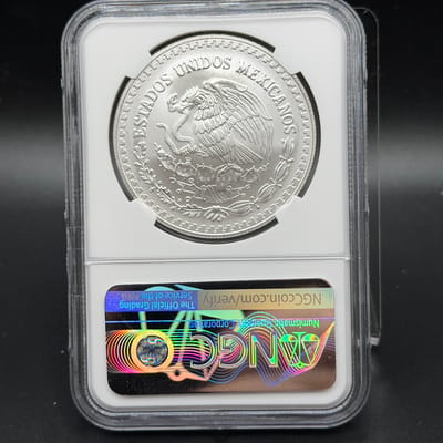 1999 - Mo Mexico 1 Onza Silver Libertad NGC MS69  - additional view