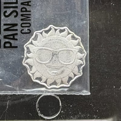 Sunshine Face ~ Silver 1g by Pan Silver