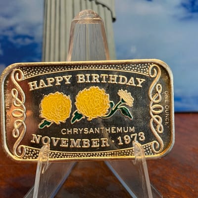 Ceeco Enameled Happy Birthday November 1973