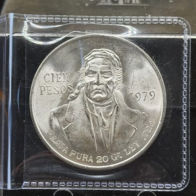 1979 Cien Pesos (0.643oz of silver) Lot B