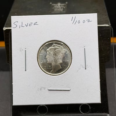 Mercury Dime 1/10th Silver tribute