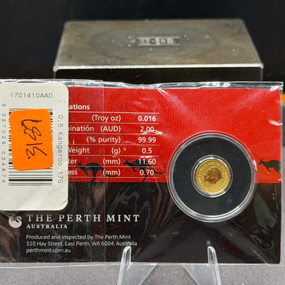 2017 Kangaroo Perth 1/2g Gold - additional view
