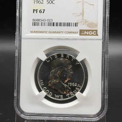 1962 Proof Franklin Half Dollar NGC PF67