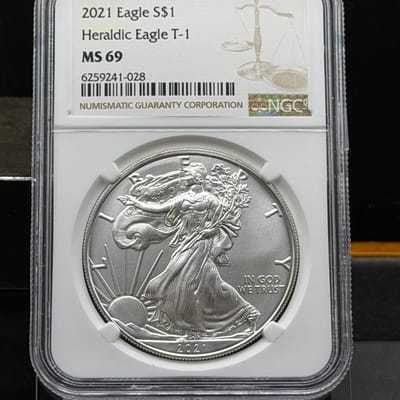 2021 American Silver Eagle 1oz Silver NGC MS69