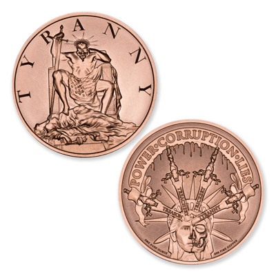 The Four Horseman of Corruption Copper 1oz x 4oz - additional view