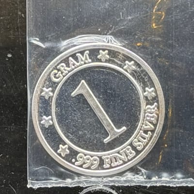 Dont Tread on Me Round ~ Silver 1g by Pan Silver - additional view