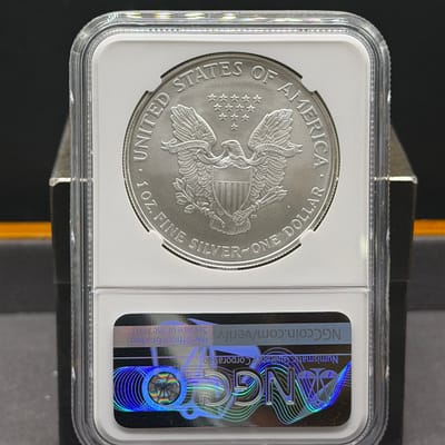 2007 American Silver Eagle 1oz Silver NGC MS69 - additional view