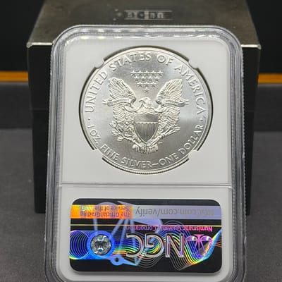 2014 American Silver Eagle 1oz Silver NGC MS69 - additional view