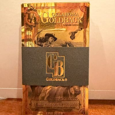100 x 2025 Oklahoma 1/2 goldbacks - additional view