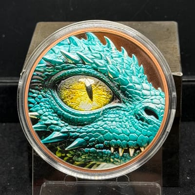 2026 Dragon Flight 5 oz .999 Fine Copper Colorized