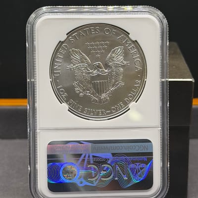 2012 American Silver Eagle 1oz Silver NGC MS69 - additional view