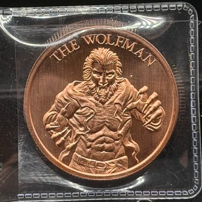 Copper 1oz: The Wolfman ~ Vintage Horror Movies