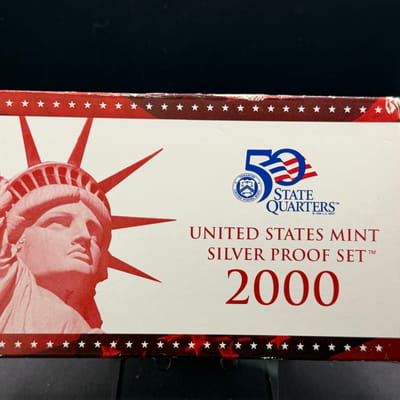 2000-S Complete SILVER Proof Set w Box and COA 1.3