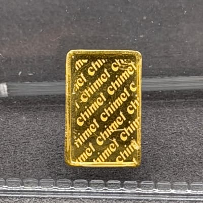 Chimel Refiner Italy ~ Gold 1 gram bar - additional view