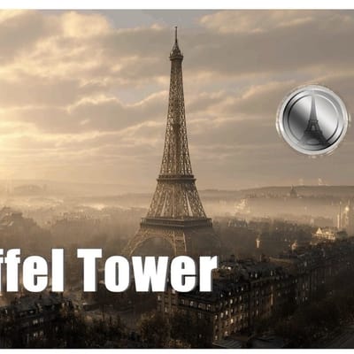 Palladium Eiffel Tower 2026 Liberia 1/1000oz