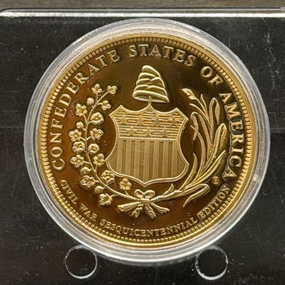 Copper/24Gold Covered 1oz: Cival War Gen Armistead - additional view