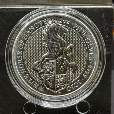 Queen Beast White Horse of Hanover 2 Oz