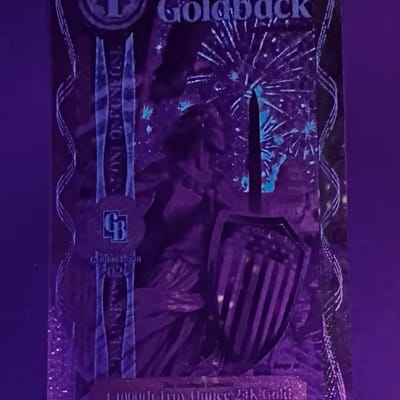 WASHINGTON DC GOLDBACK 1/1000 OZ - additional view