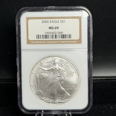 2006 American Silver Eagle 1oz NGC MS69