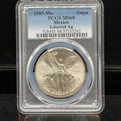 1985 Libertad 1oz Silver PCGS MS68 ~Only 34 Higher
