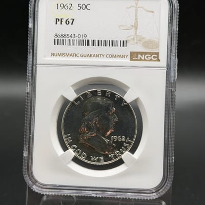 1962 Proof Franklin Half Dollar NGC PF67