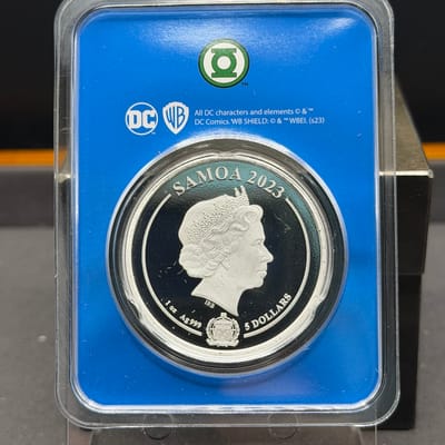  Green Lantern Colorized in TEP Silver 1oz - additional view