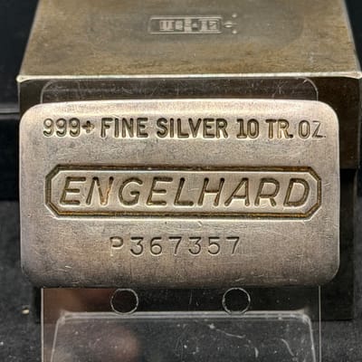 10oz Engelhard P Loaf Vintage  Silver